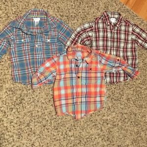 Lot of toddler button down shirts